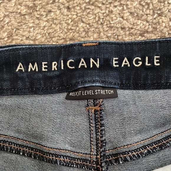 American Eagle high rise distressed shorts, size 8 - Picture 2 of 6